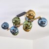 Koyoto Deckenleuchte Glas 15 cm Gold, Schwarz, 10-flammig