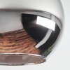 Koyoto Deckenleuchte Glas 15 cm Bernsteinfarben, Chrom, Klar, Rauchfarben, 5-flammig