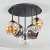 Ripoll Deckenleuchte Glas 15 cm Bernsteinfarben, Klar, Rauchfarben, 5-flammig