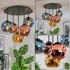 Ripoll Deckenleuchte Glas 15 cm Blau, Gold, Kupferfarben, 5-flammig