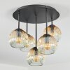 Ripoll Deckenleuchte Glas 15 cm Bernsteinfarben, Klar, 5-flammig