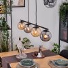 Gastor Pendelleuchte Glas 15 cm Bernsteinfarben, Rauchfarben, 4-flammig