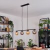 Gastor Pendelleuchte Glas 15 cm Bernsteinfarben, Rauchfarben, 4-flammig