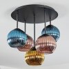 Koyoto Deckenleuchte Glas 15 cm Blau, Gold, Kupferfarben, 5-flammig