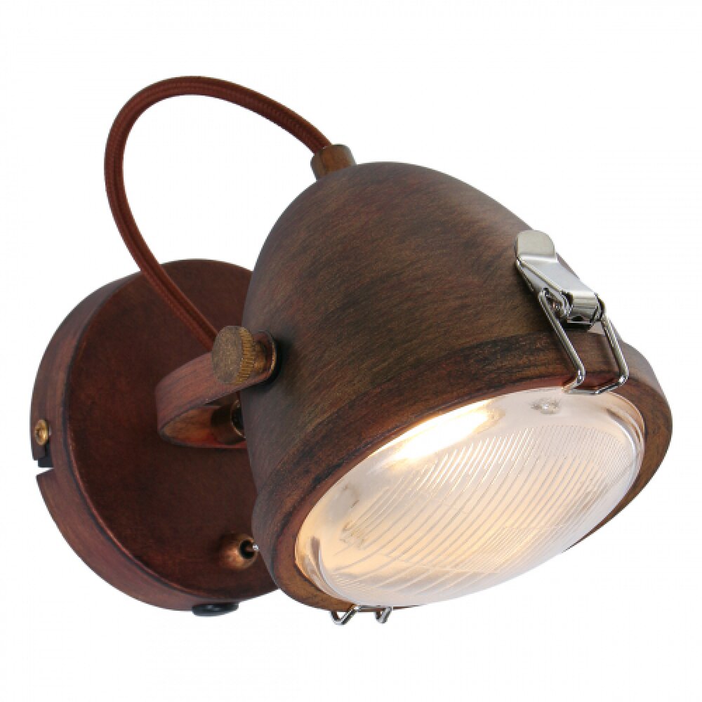 Mexlite MEXLITE Wandleuchte Braun, 1-flammig main product photo