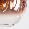 Koyoto Hängeleuchte Glas 20 cm Blau, Grün, Klar, Kupferfarben, 8-flammig