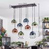 Koyoto Hängeleuchte Glas 20 cm Blau, Grün, Klar, Kupferfarben, 8-flammig