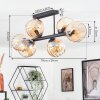 Koyoto Deckenleuchte Glas 15 cm Bernsteinfarben, 6-flammig
