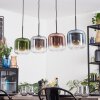 Lauden Hängeleuchte Glas 20 cm Blau, Grün, Klar, Kupferfarben, Rauchfarben, 4-flammig