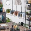 Lauden Hängeleuchte Glas 20 cm Blau, Grün, Klar, Kupferfarben, 4-flammig