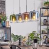 Lauden Hängeleuchte Glas 20 cm Blau, Grün, Klar, Kupferfarben, 4-flammig
