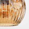 Ripoll Hängeleuchte Glas 15 cm Bernsteinfarben, Rauchfarben, 6-flammig