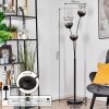 Koyoto Stehleuchte Glas 15 cm Klar, Rauchfarben, 3-flammig