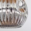 Ripoll Deckenleuchte Glas 15 cm Naturfarben, Schwarz, 3-flammig