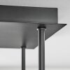 Gastor Deckenleuchte Glas 15 cm Bernsteinfarben, Rauchfarben, 5-flammig