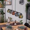 Ripoll Pendelleuchte Glas 15 cm Blau, Grün, Kupferfarben, 5-flammig