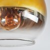Koyoto Deckenleuchte Glas 15 cm Blau, Gold, Grün, Klar, 3-flammig