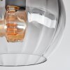 Koyoto Deckenleuchte Glas 15 cm Klar, Rauchfarben, 3-flammig
