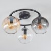 Koyoto Deckenleuchte Glas 15 cm Bernsteinfarben, Klar, Rauchfarben, 3-flammig