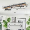 Cabanas Deckenleuchte LED Holzoptik, Schwarz, 1-flammig