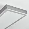 Salmi Deckenpanel LED Grau, Silber, 1-flammig