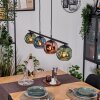 Ripoll Pendelleuchte Glas 15 cm Blau, Grün, Kupferfarben, 4-flammig