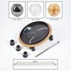 Ripoll Deckenleuchte Glas 15 cm Naturfarben, Schwarz, 3-flammig