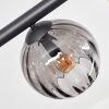 Koyoto Deckenleuchte Glas 15 cm Bernsteinfarben, Rauchfarben, 6-flammig