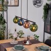Gastor Pendelleuchte Glas 15 cm Blau, Grün, Kupferfarben, 4-flammig