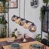 Gastor Pendelleuchte Glas 15 cm Bernsteinfarben, Rauchfarben, 5-flammig