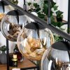 Gastor Pendelleuchte Glas 15 cm Bernsteinfarben, Rauchfarben, 5-flammig