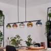 Koyoto Pendelleuchte Glas 15 cm Blau, Chrom, Gold, Grün, Klar, Kupferfarben, Rauchfarben, 5-flammig