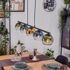 Koyoto Pendelleuchte Glas 15 cm Blau, Gold, Grün, Klar, 5-flammig