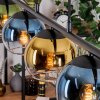 Koyoto Pendelleuchte Glas 15 cm Blau, Gold, Grün, Klar, 5-flammig