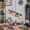 Koyoto Pendelleuchte Glas 15 cm Bernsteinfarben, Rauchfarben, 5-flammig