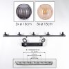 Koyoto Pendelleuchte Glas 15 cm Bernsteinfarben, Rauchfarben, 5-flammig