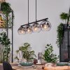 Ripoll Pendelleuchte Glas 15 cm Klar, Rauchfarben, 4-flammig
