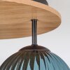 Koyoto Deckenleuchte Glas 15cm Braun, Holzoptik, Schwarz, 3-flammig