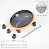 Ripoll Deckenleuchte Glas 15 cm Naturfarben, Schwarz, 3-flammig