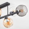 Koyoto Deckenleuchte Glas 15 cm Bernsteinfarben, Klar, Rauchfarben, 6-flammig