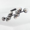 Koyoto Deckenleuchte Glas 15 cm Klar, Rauchfarben, 10-flammig
