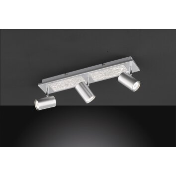 Wofi BALI Deckenleuchte LED Nickel-Matt, 3-flammig