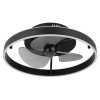 Globo Conway Deckenventilator LED Schwarz, 1-flammig, Fernbedienung