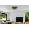 Globo Trevino Deckenventilator LED Naturfarben, Schwarz, 1-flammig, Fernbedienung