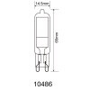 G9 LED 4 Watt 600 Lumen 3000 Kelvin