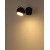 Globo Donovan Wandleuchte LED Chrom, Schwarz, 1-flammig