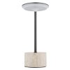 Globo Laurena Tischleuchte LED Chrom, Grau, Schwarz, 1-flammig