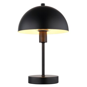 Pilz Look Globo Atoma Tischleuchte Schwarz, 1-flammig