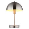 Pilzlampe Globo Atoma Tischleuchte Nickel-Matt, 1-flammig
