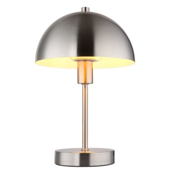 Pilzlampe Globo Atoma Tischleuchte Nickel-Matt, 1-flammig